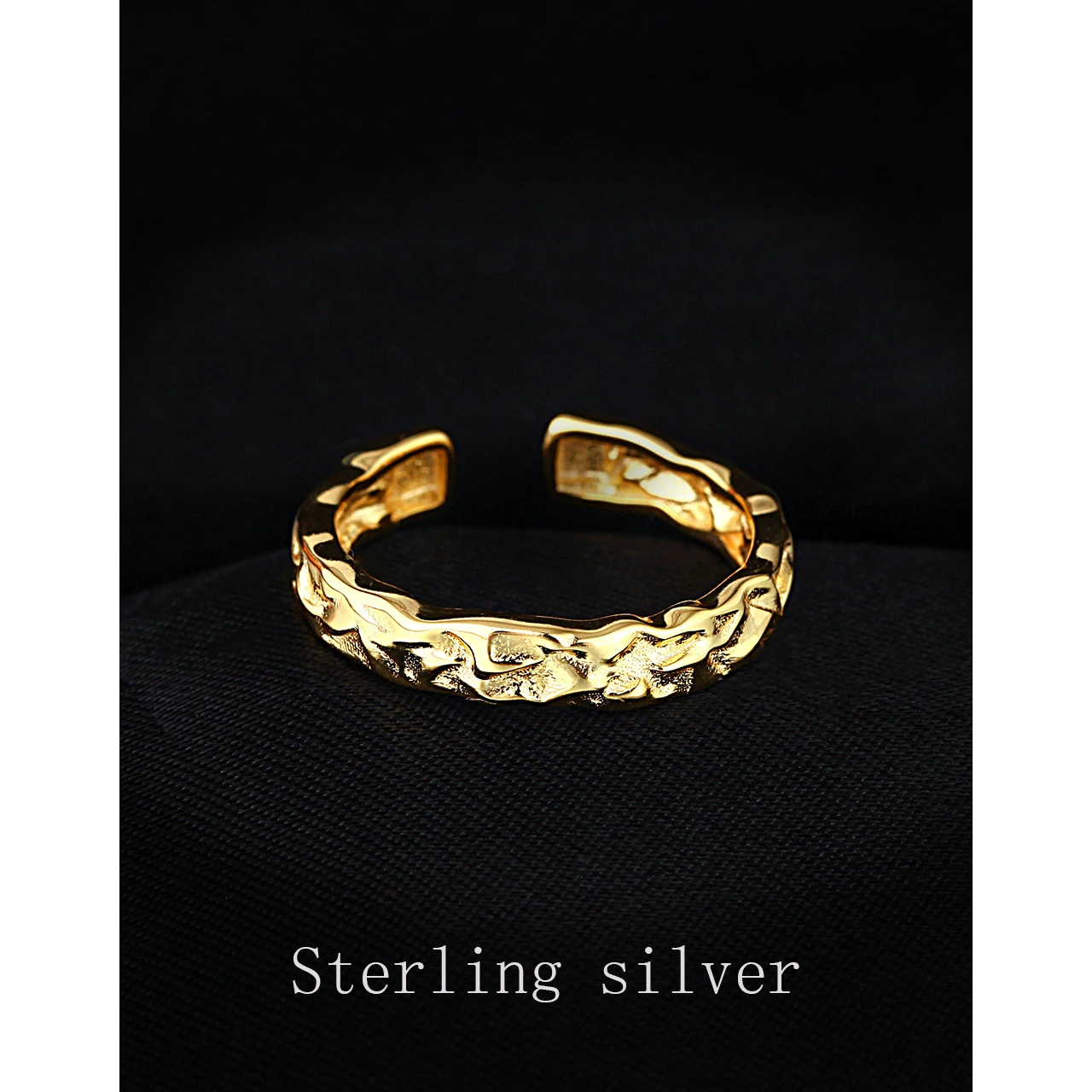 

Женское кольцо из серебра 925 пробы, открытое регулируемое кольцо геометрической формы