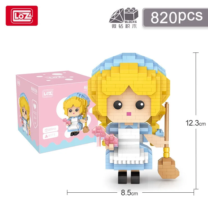 

LOZ Mini Blocks Beautiful Cartoon Girl Educational Toy Cute Rabbit Small Bricks Brinquedo Kids Gift Girl Present Christmas 9270