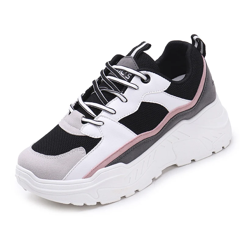 Женские кроссовки коллекция 2019 года модная обувь на платформе Basket Femme