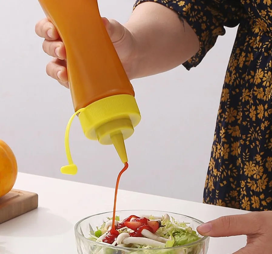 

400pcs Condiment Squeeze Bottles For Ketchup Mustard Mayo Hot Sauces Olive Oil Bottles Kitchen Gadget Household Kitchen Bottles
