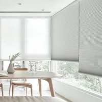 Customized Honeycomb Blinds Cordless Non-woven Fabric Pull Push Control Half and Full Blackout Cellular Shades for Windows