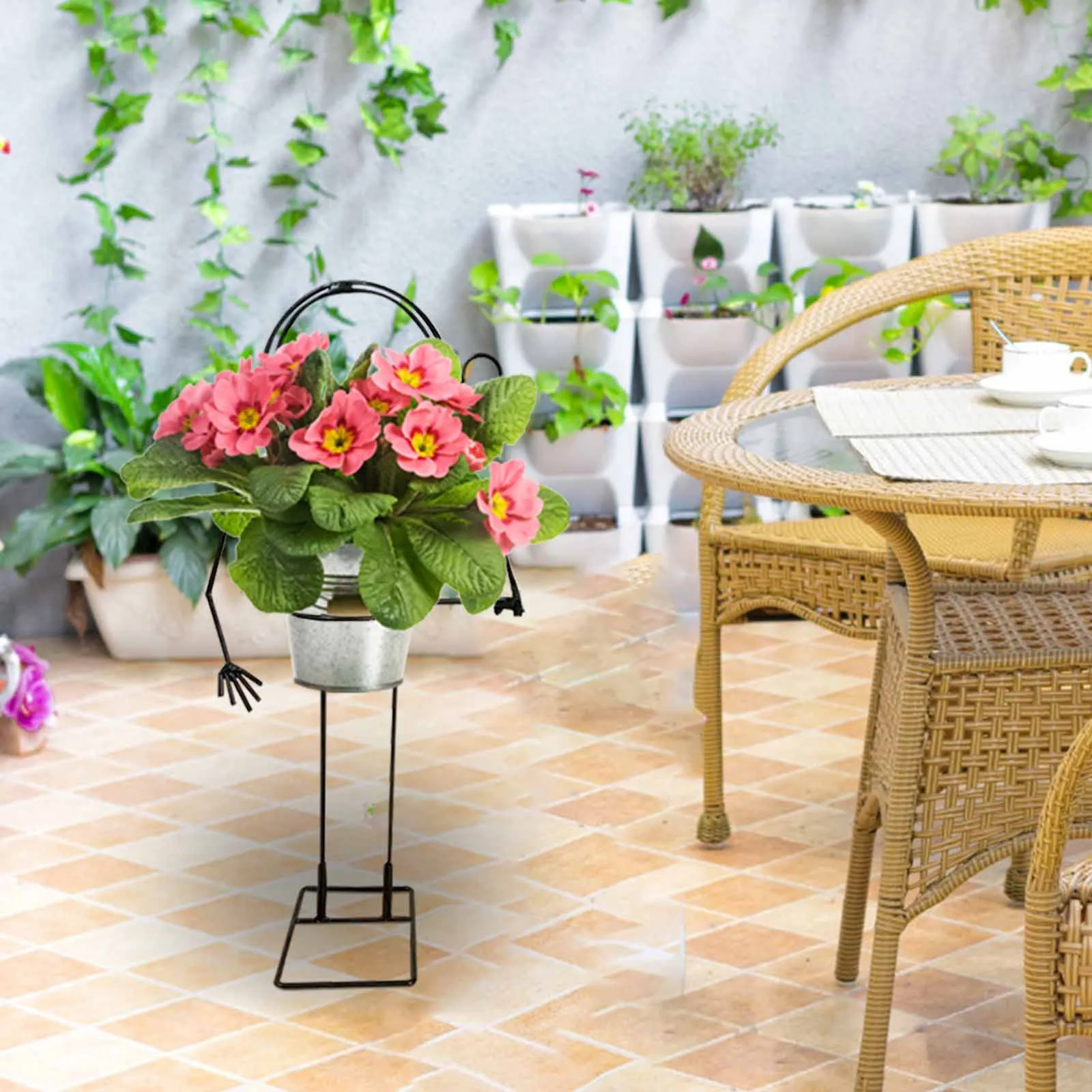 Металлические полки для растений напольная съемная подставка сделай сам в форме