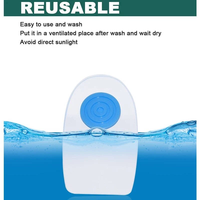 1 пара гелевых стаканчиков для пятки подошвенный фасциит вставки подушечки