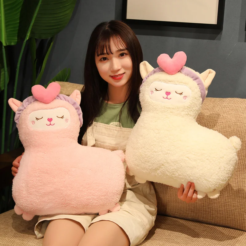 

Cartoon anime Poupée de couverture d'oreiller d'alpaga pillow blanket plush animal toy sofa cushion pillow home decoration gifts