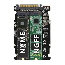 M.2 SSD to U.2 Adapter 2 in 1 M.2 NVMe Key B/M NGFF SSD to PCI-e U.2 SFF-8639 Adapter PCIe M2 Converter Desktop Computer