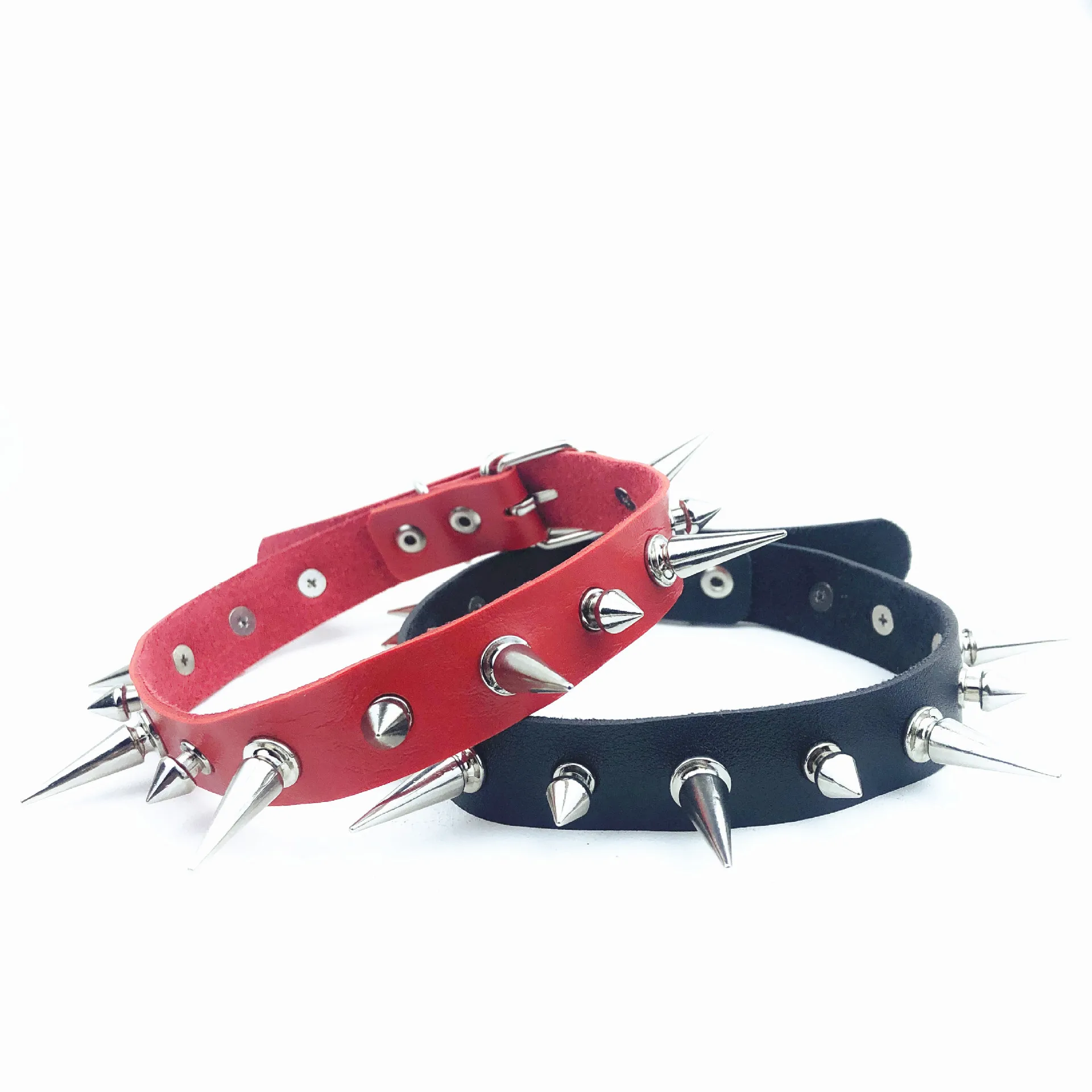 

Punk Spiked Choker Collar with Spikes Rivets Women Men Emo Studded Chocker Necklace Goth Jewelry Hot New