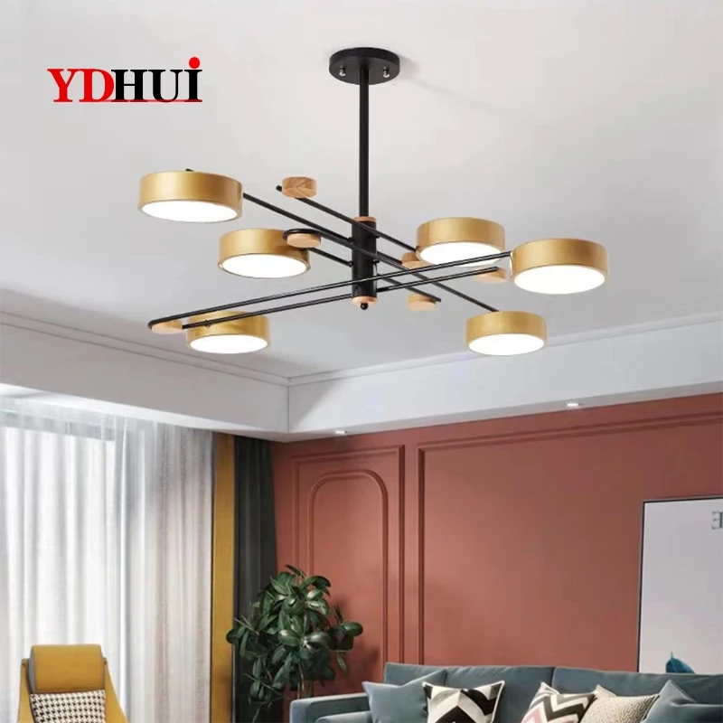 Набор скандинавских ламп черно бело серого цвета красная сетчатая Люстра для