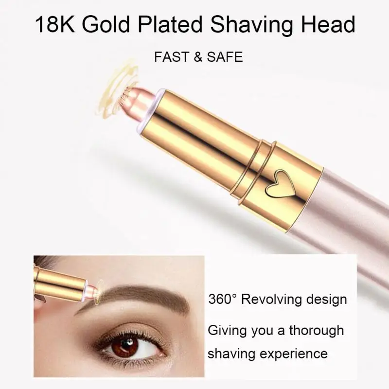 ABS Инструмента безболезненный зарядка через usb Электрический триммер для бровей