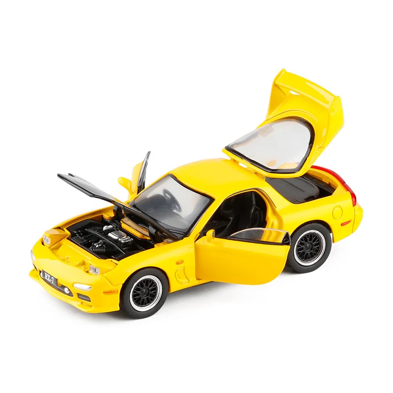 

1/32 FD RX7 Sports Car Simulation Toy Car Model Alloy Children Toys Genuine License Collection Military Off-Road Vehicle Kids