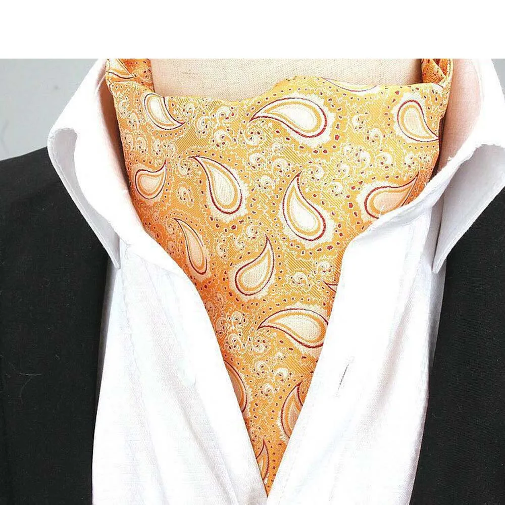 Men Paisley Floral Cravat Tie Scarves Ascot Wedding Business Neckwear Necktie QNTIE0316 | Аксессуары для одежды