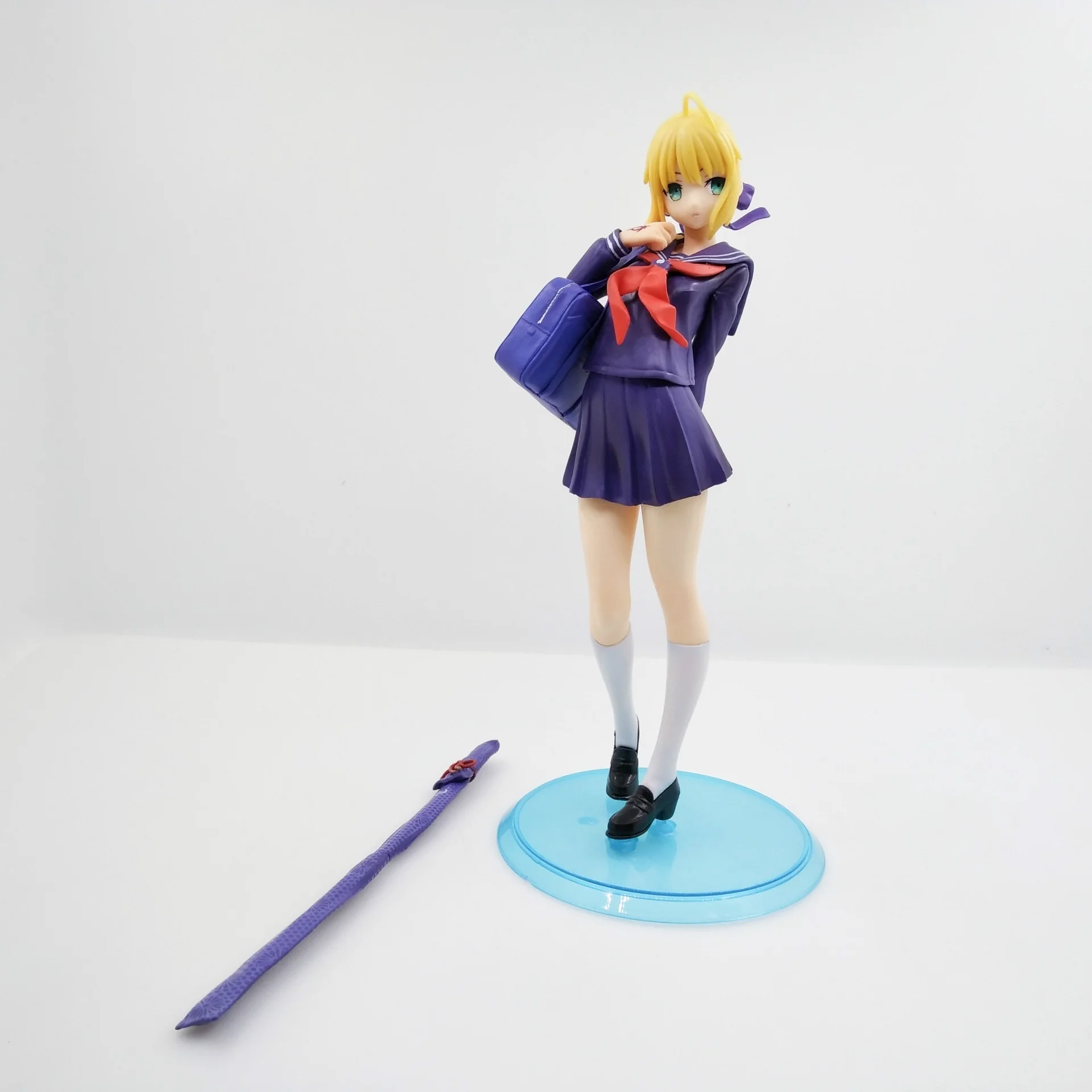 Fate Stay Night школьная форма Saber Lily Arturia Pendragon анимационная фигурка 18 см | Игрушки и