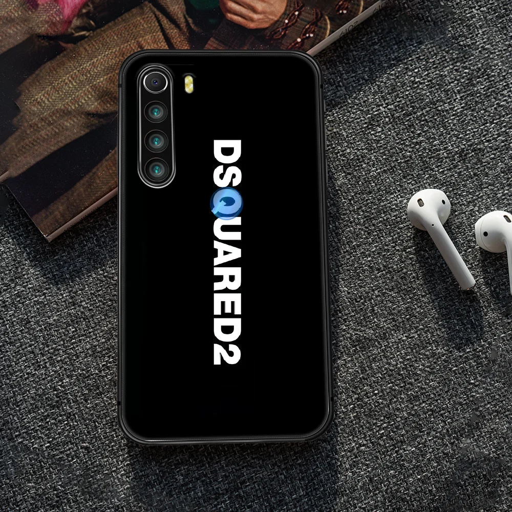 

DSQ2 D2 Fashion Trend brand Phone Case Cover Hull For XIAOMI Redmi 7a 8a S2 K20 NOTE 5 5a 6 7 8 8t 9 9s pro max black Bumper