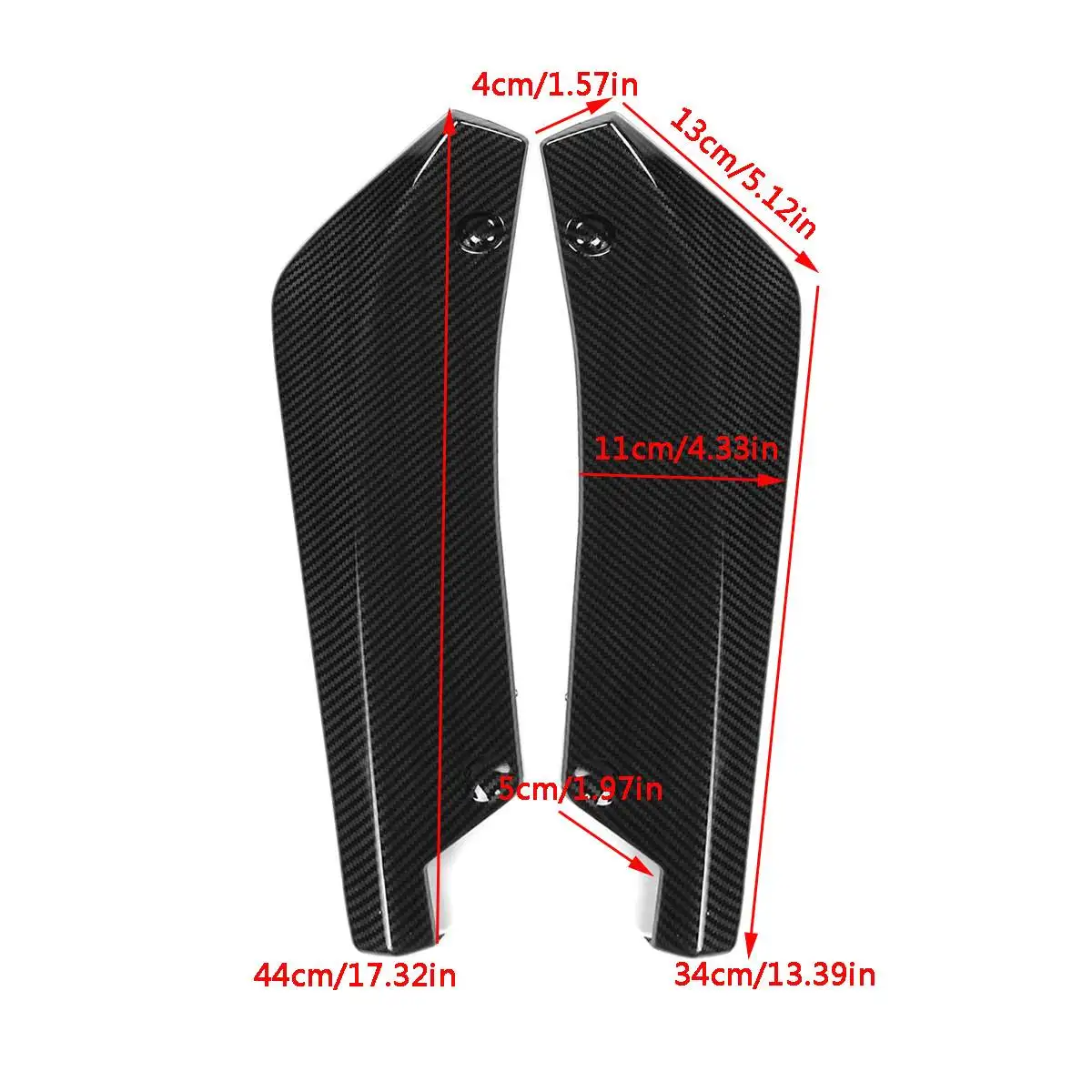 Универсальный сплиттер для заднего бампера автомобиля из углеродного волокна 2