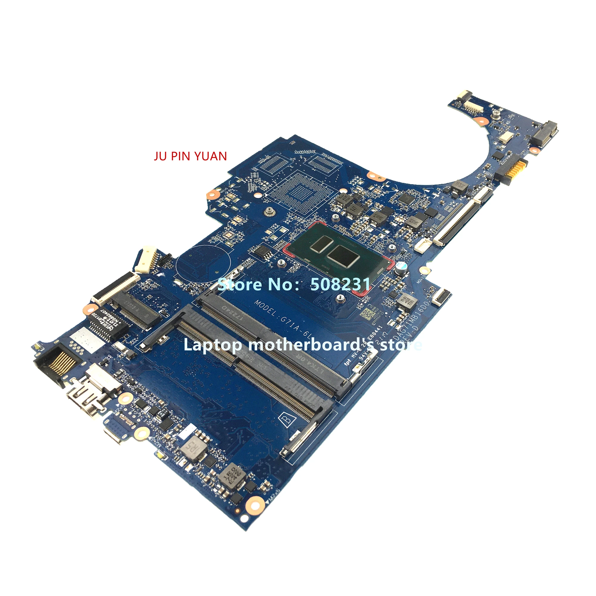

Материнская плата для ноутбука Pavilion 15-CC 14-BK 14T-BP 927265-601 927265-001 927265-501 G71A-6L DAG71MB16D0 с SR342 I5-7200U DDR4