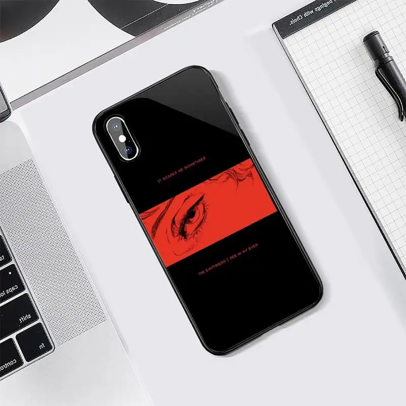 

sad japanese Anime puzzle art aesthetic high quality Phone Case Tempered glass For iphone 5C 6 6S 7 8 plus X XS XR 11 PRO MAX