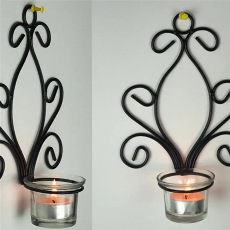 Железный настенный подсвечник креативный в европейском стиле украшение для дома