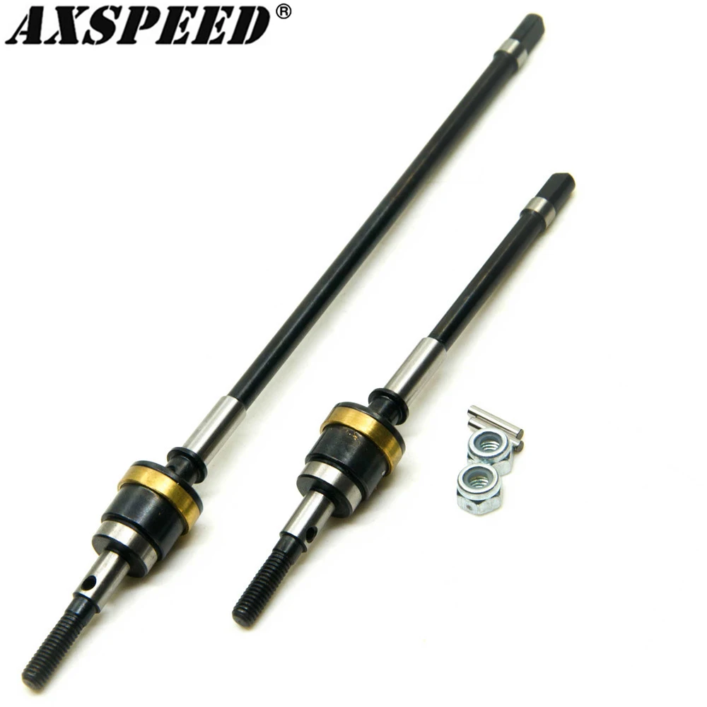 

AXSPEED Front Axle CVD Drive Shaft Universal Joint 105-160mm for 1/10 Axial Wraith 90018 RC Crawler Off Road Truck Car Parts