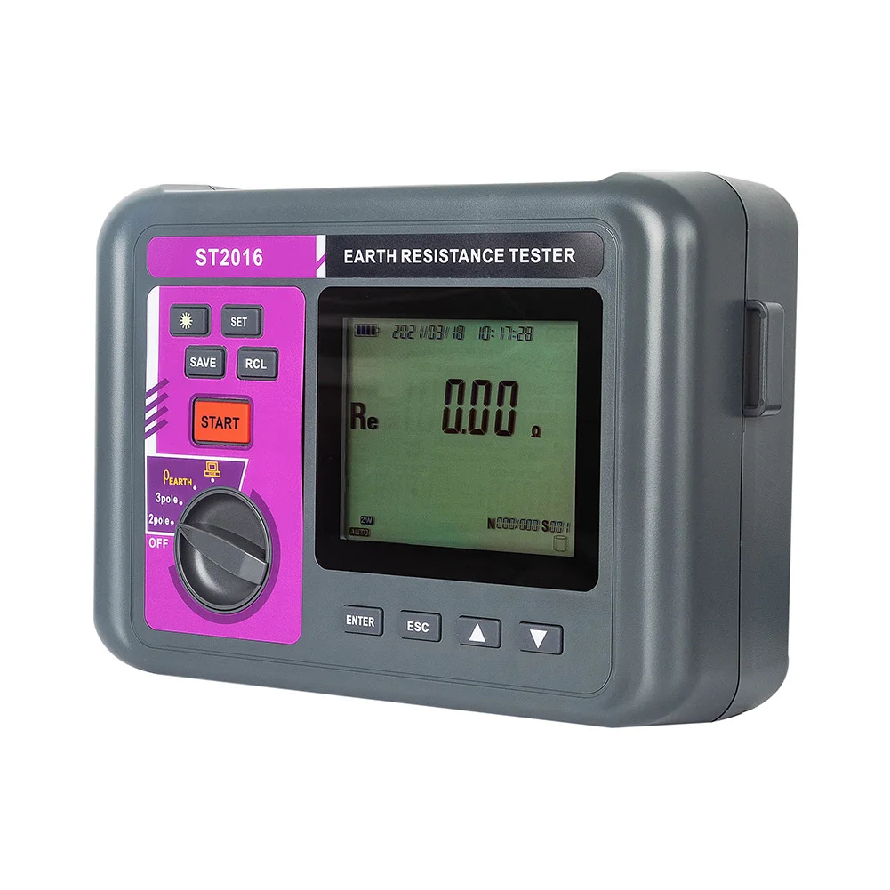NicetyMeter 2/3 полюсный тестер сопротивления заземления почвы с USB ST 2106|Измерители