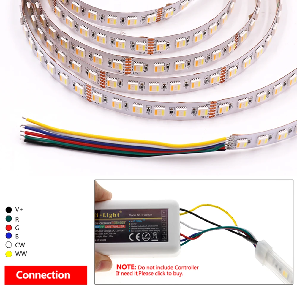 

5M LED Strip 5 Colors in 1 Chip RGBCCT RGBW RGB Waterproof Led Lights Strip 30Leds/m 60Leds/m Flexible Led Tape Ribbon 12V 24V