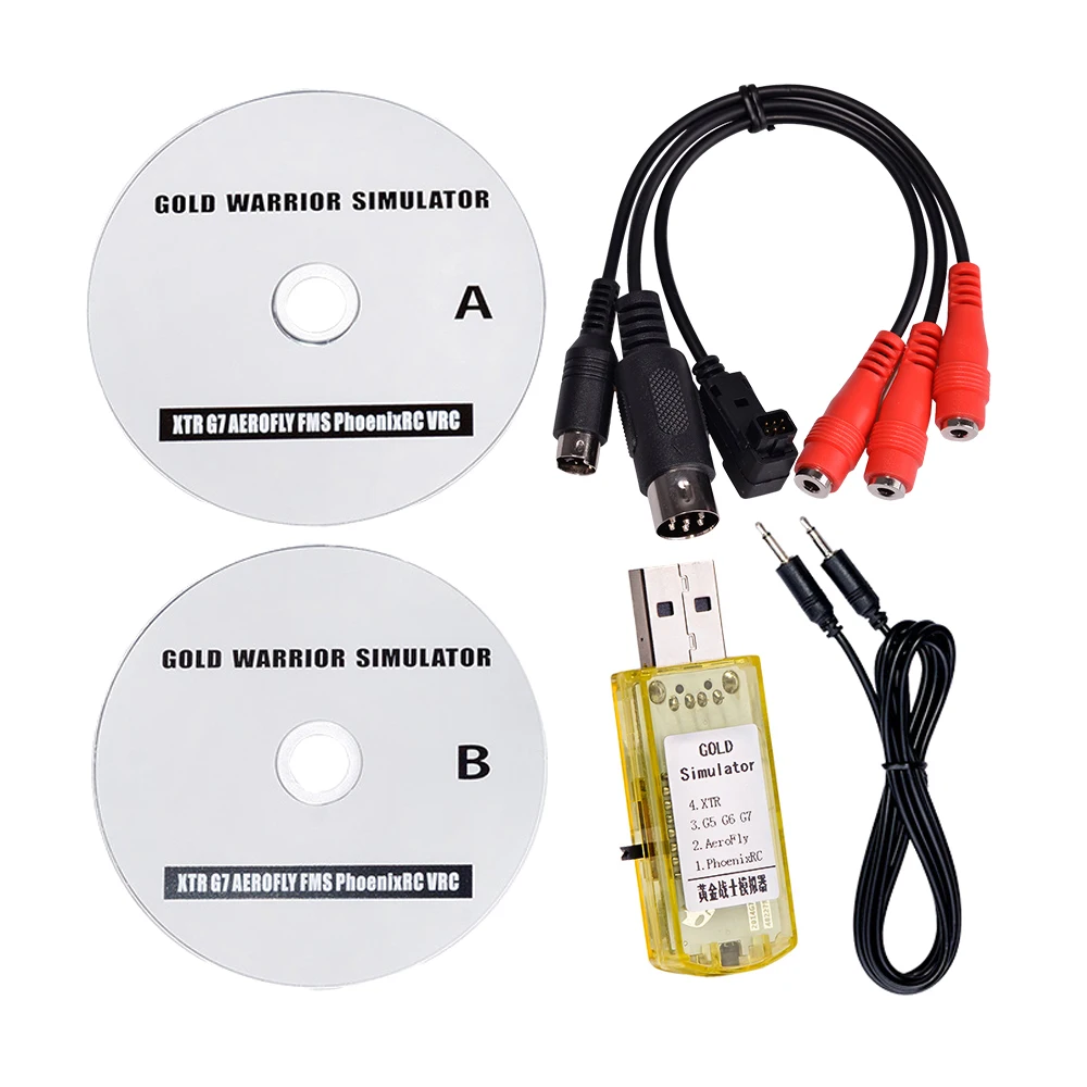 22 в 1 G7 RC USB Золотой симулятор полета с кабелем Phoenix 5 0 для XTR Aerofly VRC FPV гоночный Дрон