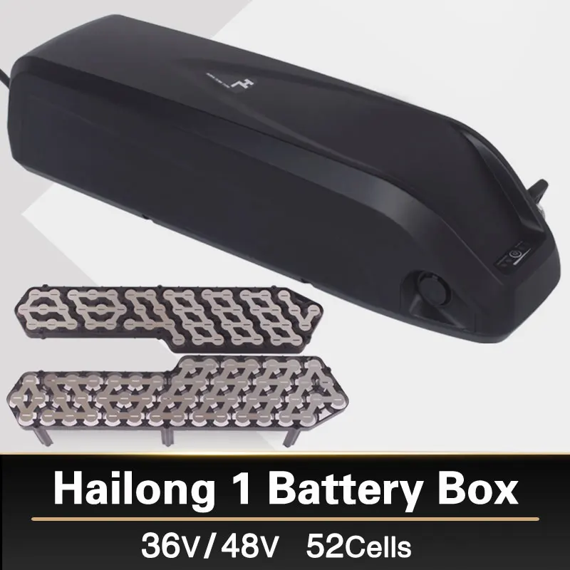 

E-bike Electric bike battery box case HaiLong SSE-046 Down Tube downtube 10S 5P 13S 4P Nickle strips 18650 cell holder