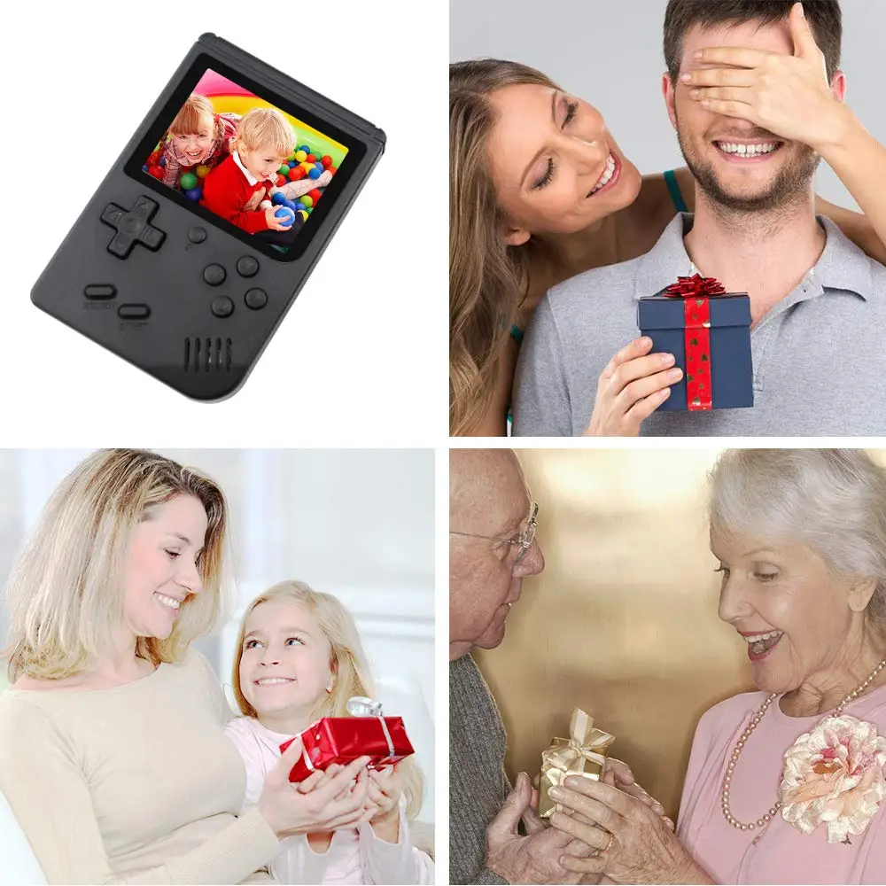 Портативная мини игровая консоль для мальчиков 400 игр 8 бит ностальгическая