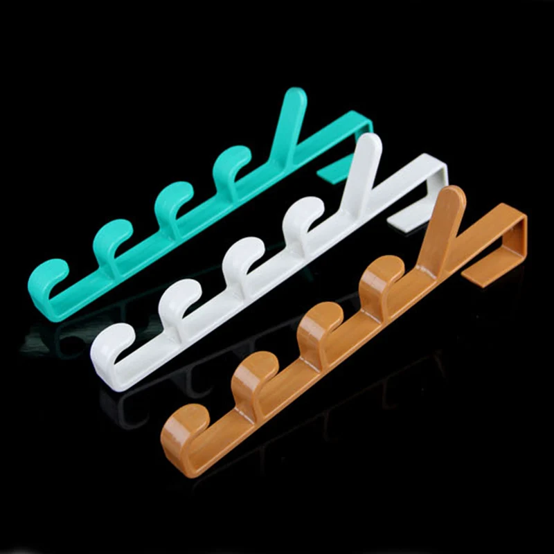 Door Storage Rack Towel Coat Belt Hanger Organizer Home For Kitchen Bathroom Random Color | Дом и сад