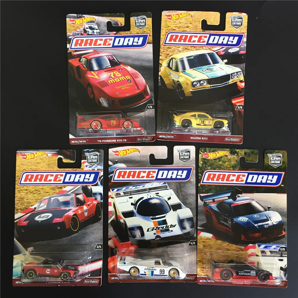 

Hot Wheels Car 1:64 Car Culture Race Day Collector Edition Metal Diecast Model Collection Kids Toys Vehicle Gift