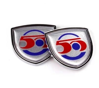 2x 3d the 50th anniversary of the auto trunk tailgate emblem badge decals sticker car accessories