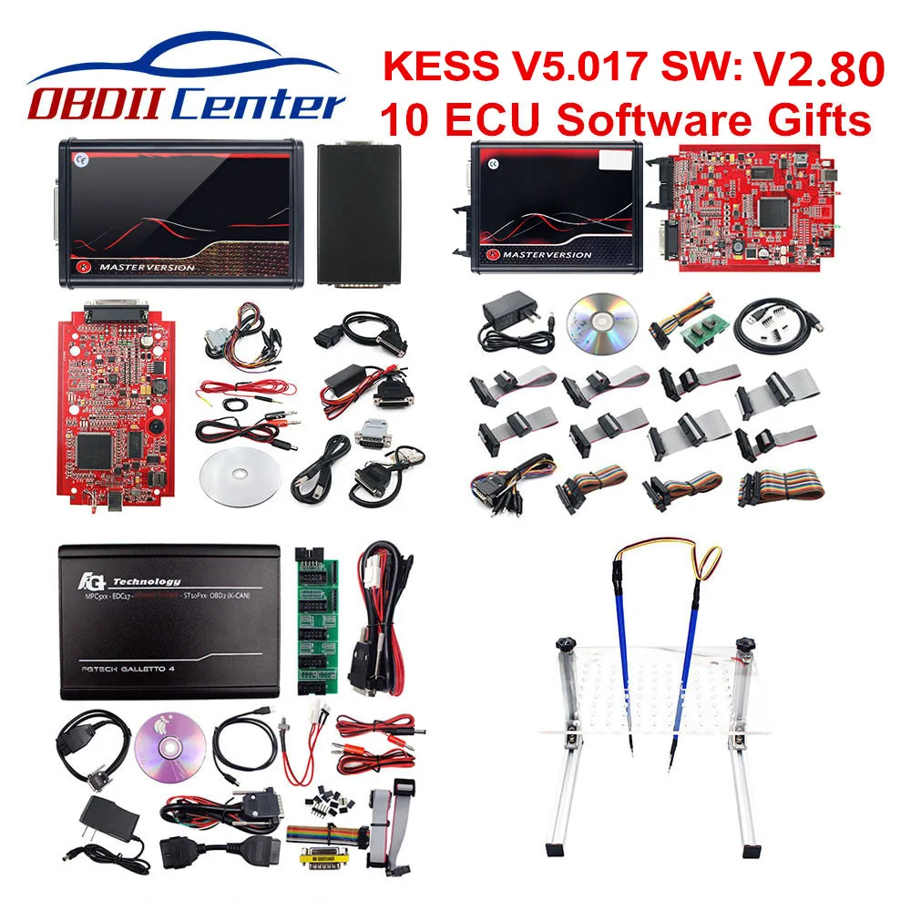 Полный Kuite 5 017 V2.80 V2.53 V2.47 K TAG 7 020 V2.25 BDM Рамка светодиодный адаптер KESS V5.017 tag V7.020 Galletto 4