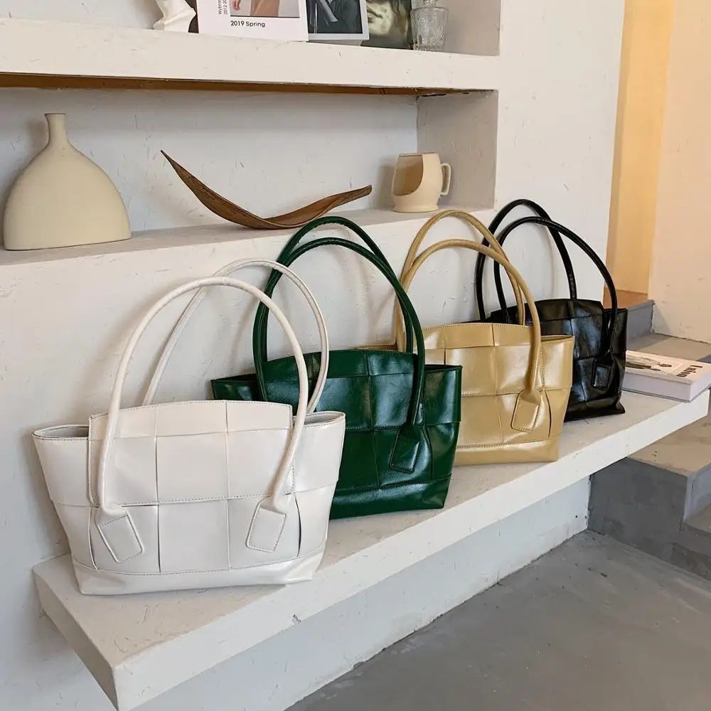 Новое поступление большие вместительные сумки на плечо из искусственной кожи