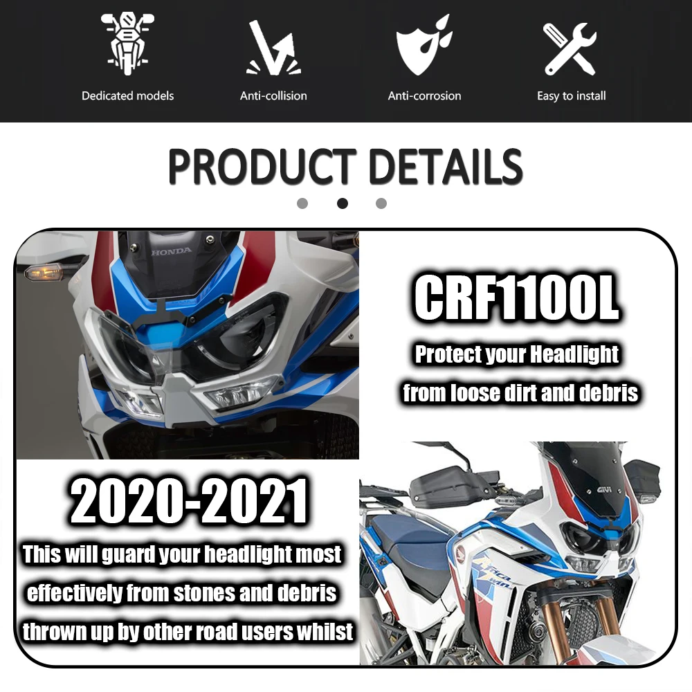 Новинка аксессуары для мотоциклов защита передних фар Honda Africa Twin CRF1100L