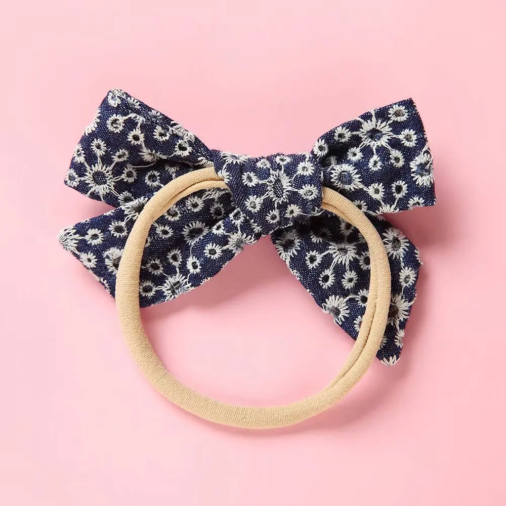 Повязка на голову с бантом бандо Модная фотография опора для маленьких девочек