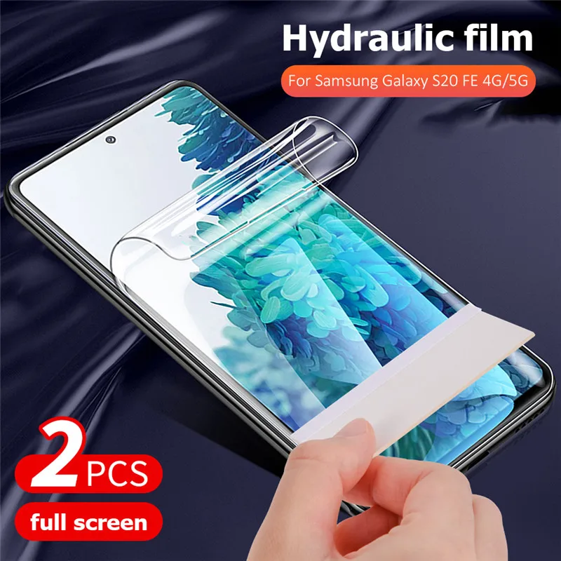 

2PCS Full Screen Protector for Samsung S20 FE S20 Ultra Plus Soft Protective Glass for Samsung Galaxy S20 ultra Hydrogel Film