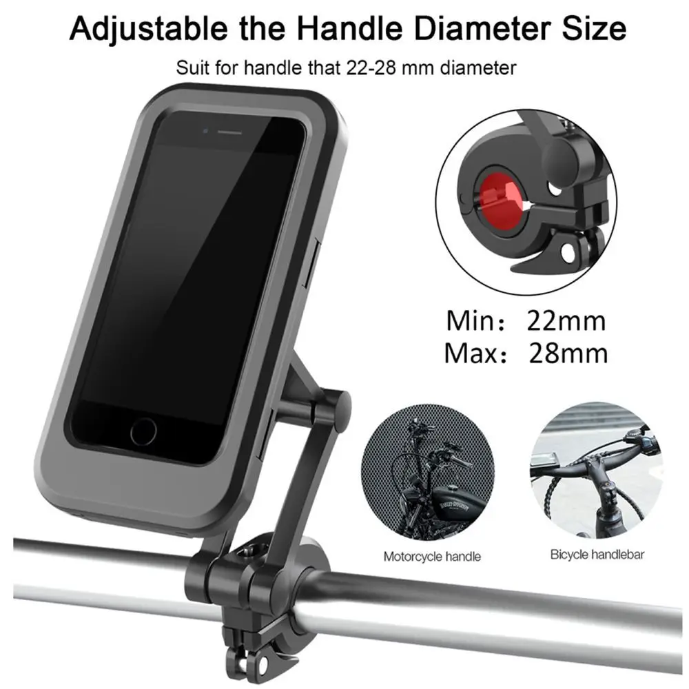 bicycle motorcycle phone mount aluminum alloy bike phone holder with 360° rotation for all smartphones bike phone holder free global shipping