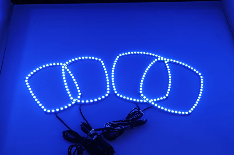 Ультра яркий 5050 SMD многоцветный RGB светодиодный набор ангельских глаз с пультом дистанционного управления для Dodge charger 2011 2012 2013 Автомобильный Стайлинг
