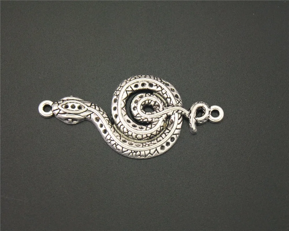 5 шт. подвеска серебряного цвета в виде змеи-кобры | Украшения и аксессуары