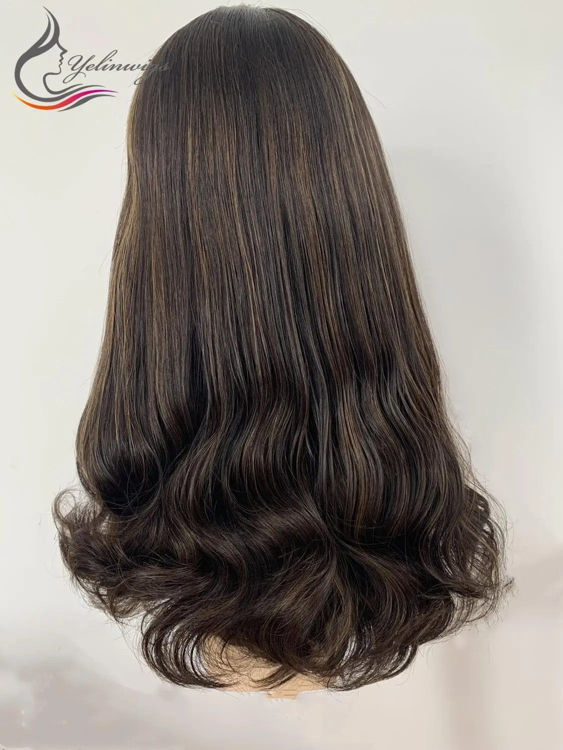 

Парик из 4/6 натуральных волнистых волос, еврейский кошерный парик натуральные волосы, 20 дюймов