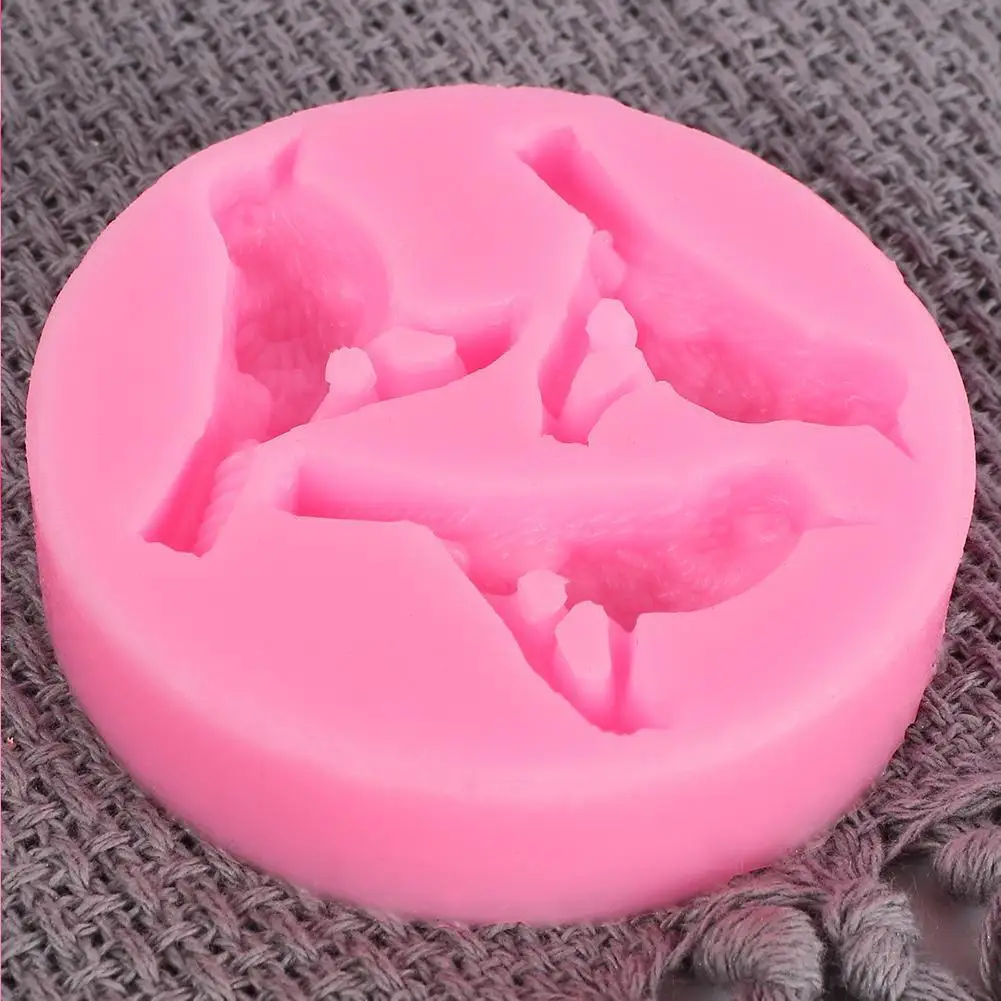 

New Birds Silicone Mold Fondant Mold Cake Decorating Chocolate Tools Birds Mold Tools Gumpaste DIY Baking K7E2