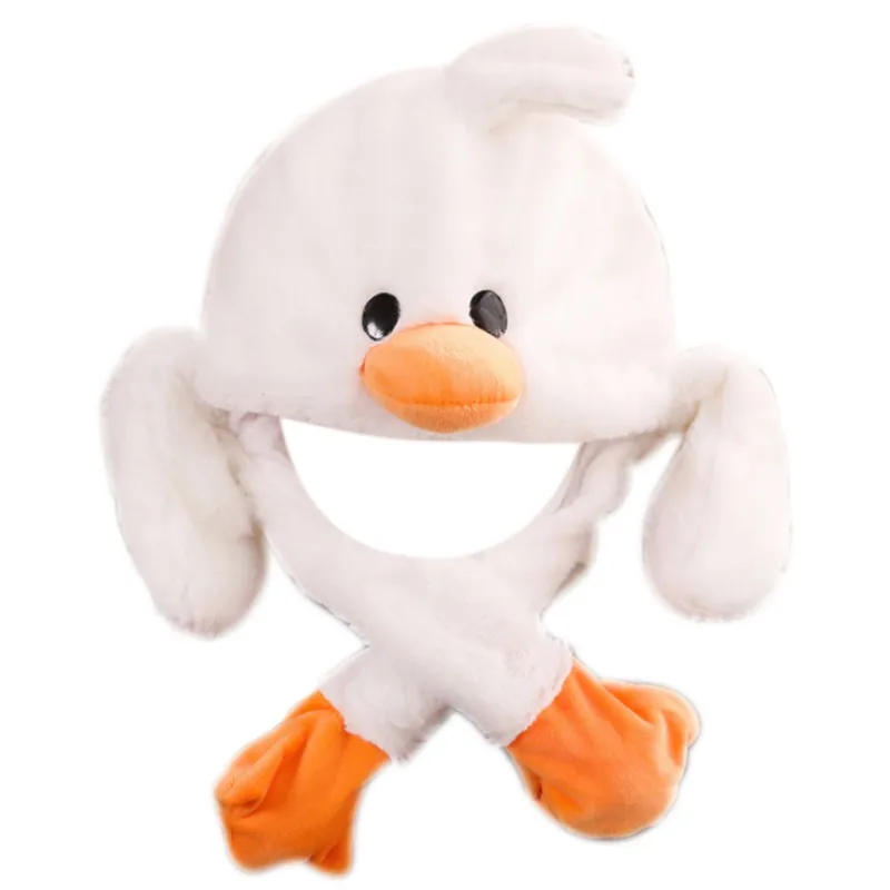 

New Fashion Hat Rabbit Animal Ear Hat Cap Cute Plush Controllable Gift For Children Kids Party Performance Gifts