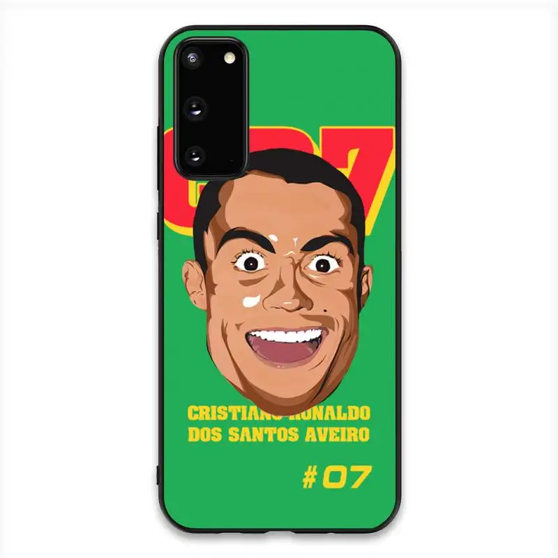 

FHNBLJ CR7 Phone Case For Samsung S20 S10 S8 S9 Plus S7 S6 S5 Note10 Note9 S10lite