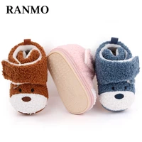 winter baby boys boots rubber sole baby shoes for girls snow boot newborn cartoon keep warm cotton non slip infant toddler shoes