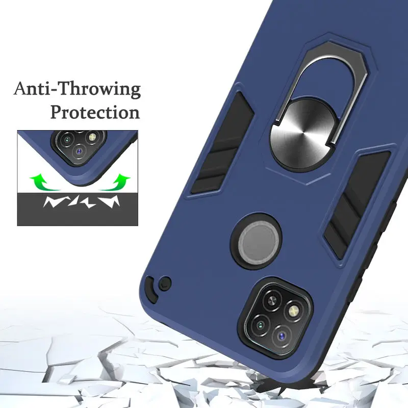 

Case For RedMI 9 9A 9C 10X 5G 5A 6A 6 Note 9 PRO 9S 5 Luxury Armor Soft TPU With Ring Shockproof Cover For Xiaomi Mi 10 5G Cover