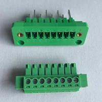 500sets 15EDGWB+KM-3.81mm -4p Through-wall plug-in terminal block with flanged fixed panel connector row line arc