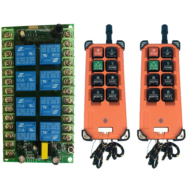 3000 м AC220V 8CH канал 8 CH Радио Управление RF Беспроводной дистанционного мостовой кран