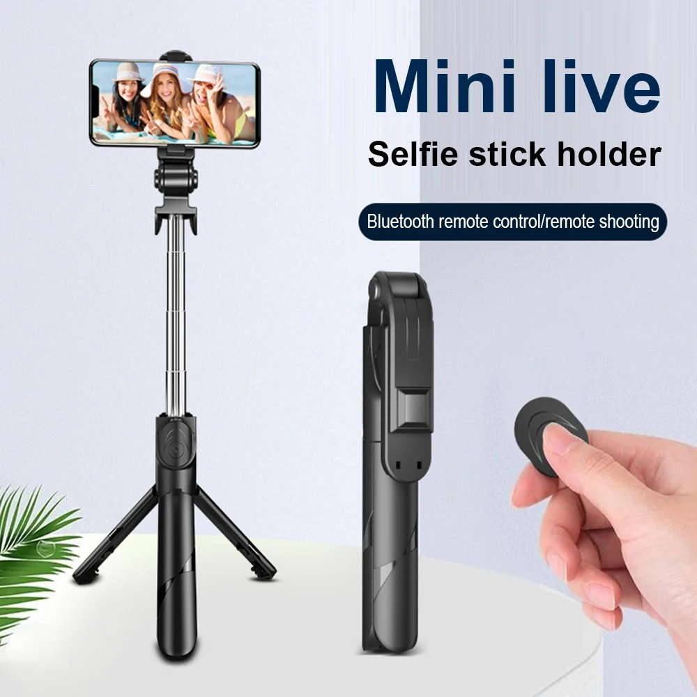 3 in 1 Selfie Stick Live Tripod Bluetooth Remote Control Cellphone Support for Smartphone Fit  Live / Record Video / Chat
