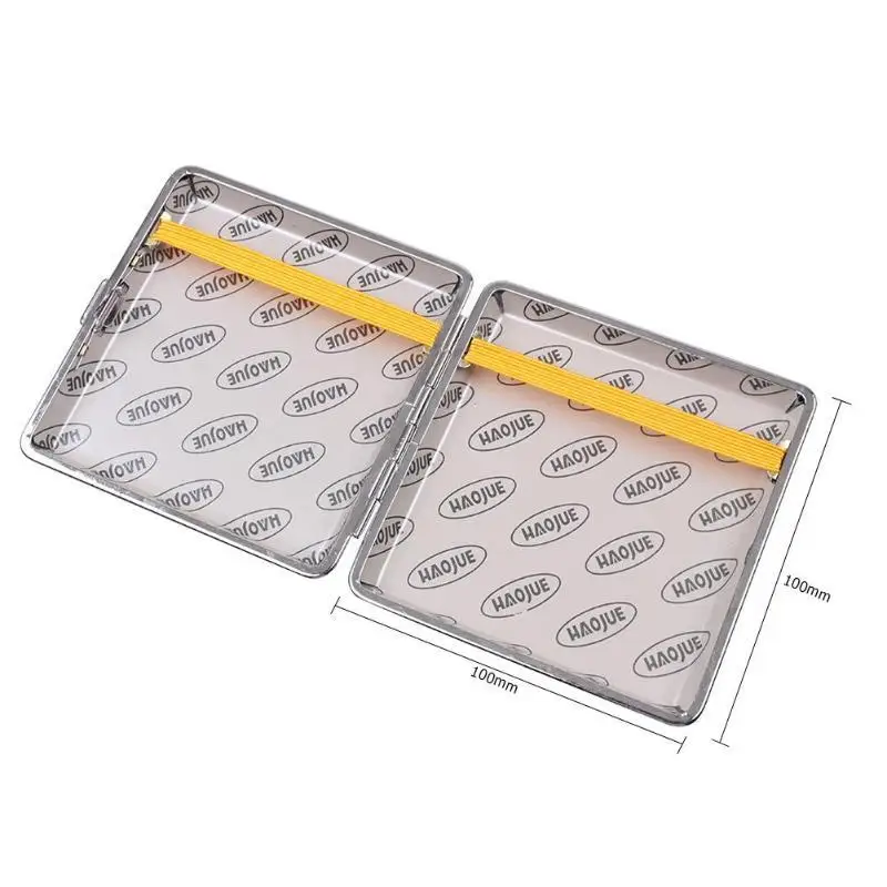 Креативный кожаный чехол для сигарет с 20 палочками и резиновой лентой Подарочная