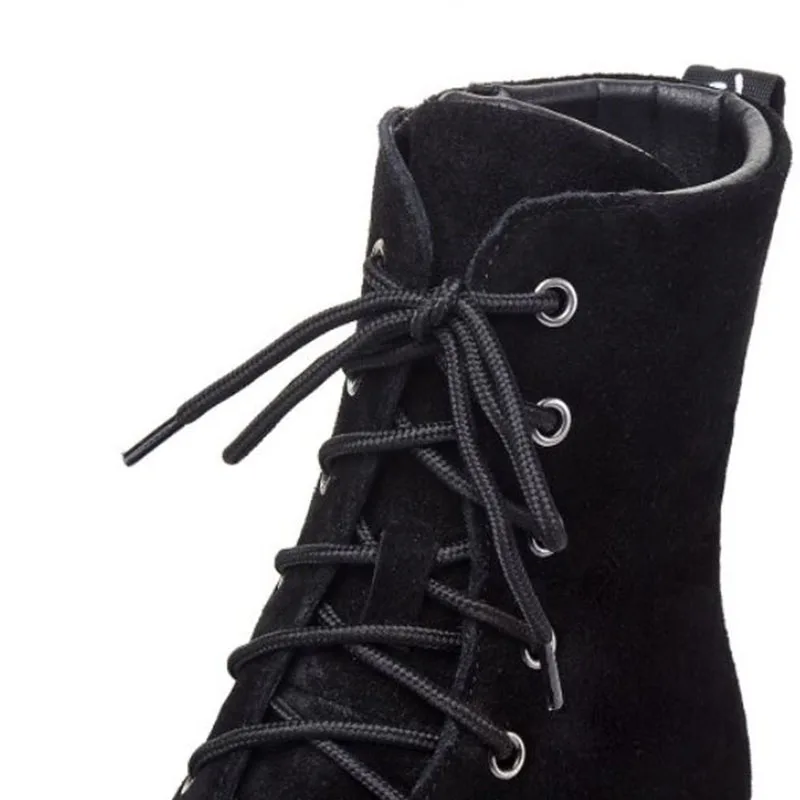 Женские мотоциклетные ботильоны на толстой подошве размеры 34 39|Женские