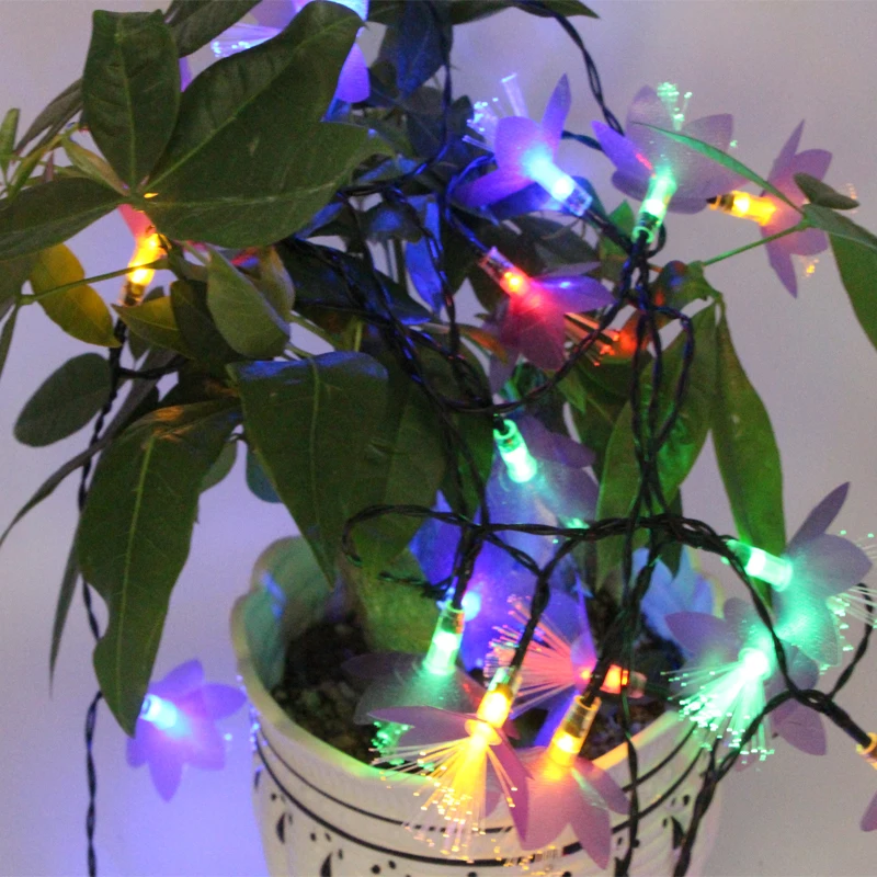 

USB battery power supply violet shape optical fiber effect LED string interior study room children's room living room decoration