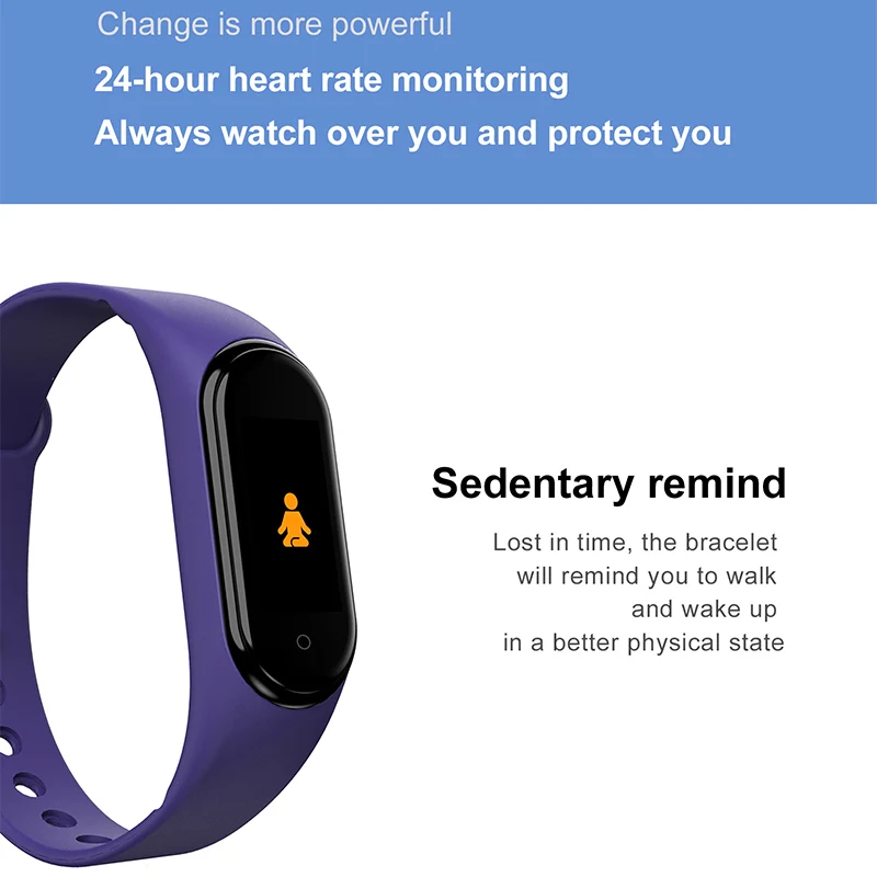 M4 браслет Smartband Спортивный Браслет Smartwatch монитор сердечного ритма фитнес трекер активности кровяное давление Bluetooth